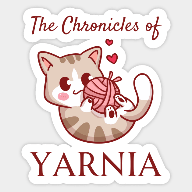 The Chronicles of Yarnia Sticker by Tee's Tees